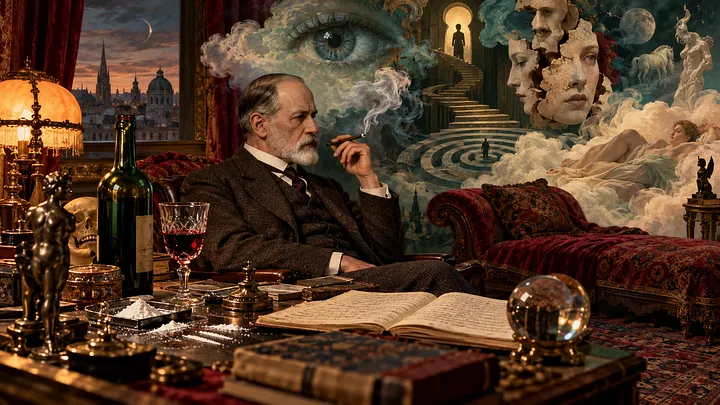 Original image accompanying Freud Used Cocaine. His Wife Counted the Wine Bottles. And He Was Explaining the Rest of Us.